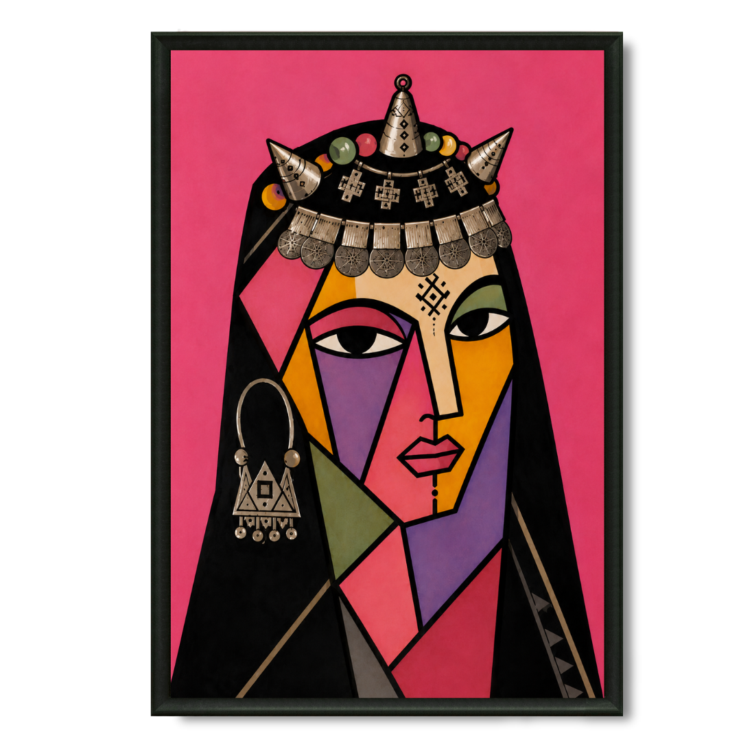Moroccan Art - Masque Rose