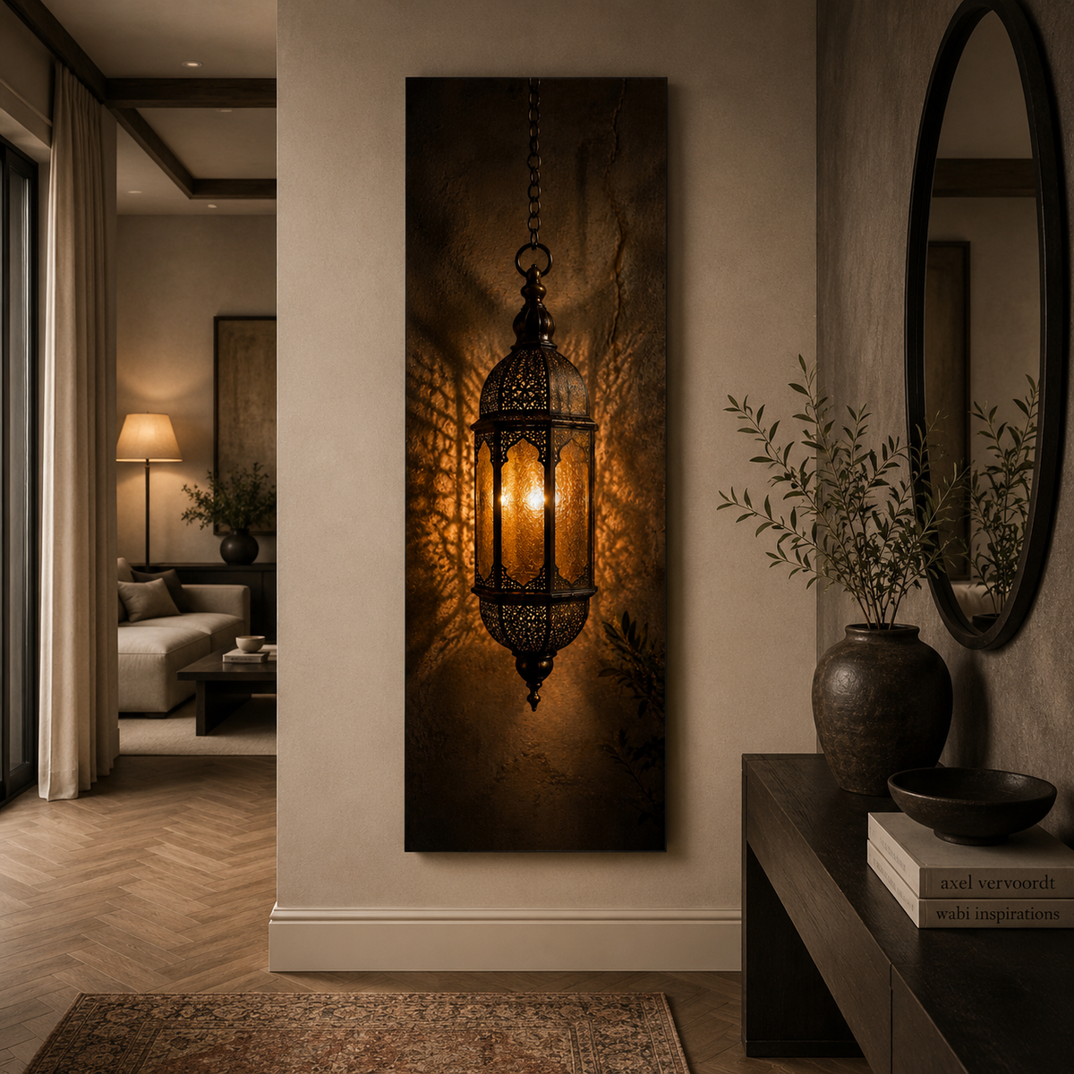 Tableau lustre marocain détail