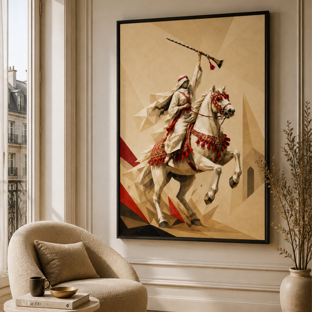 Moroccan Art - Tbourida Femme Géométrique