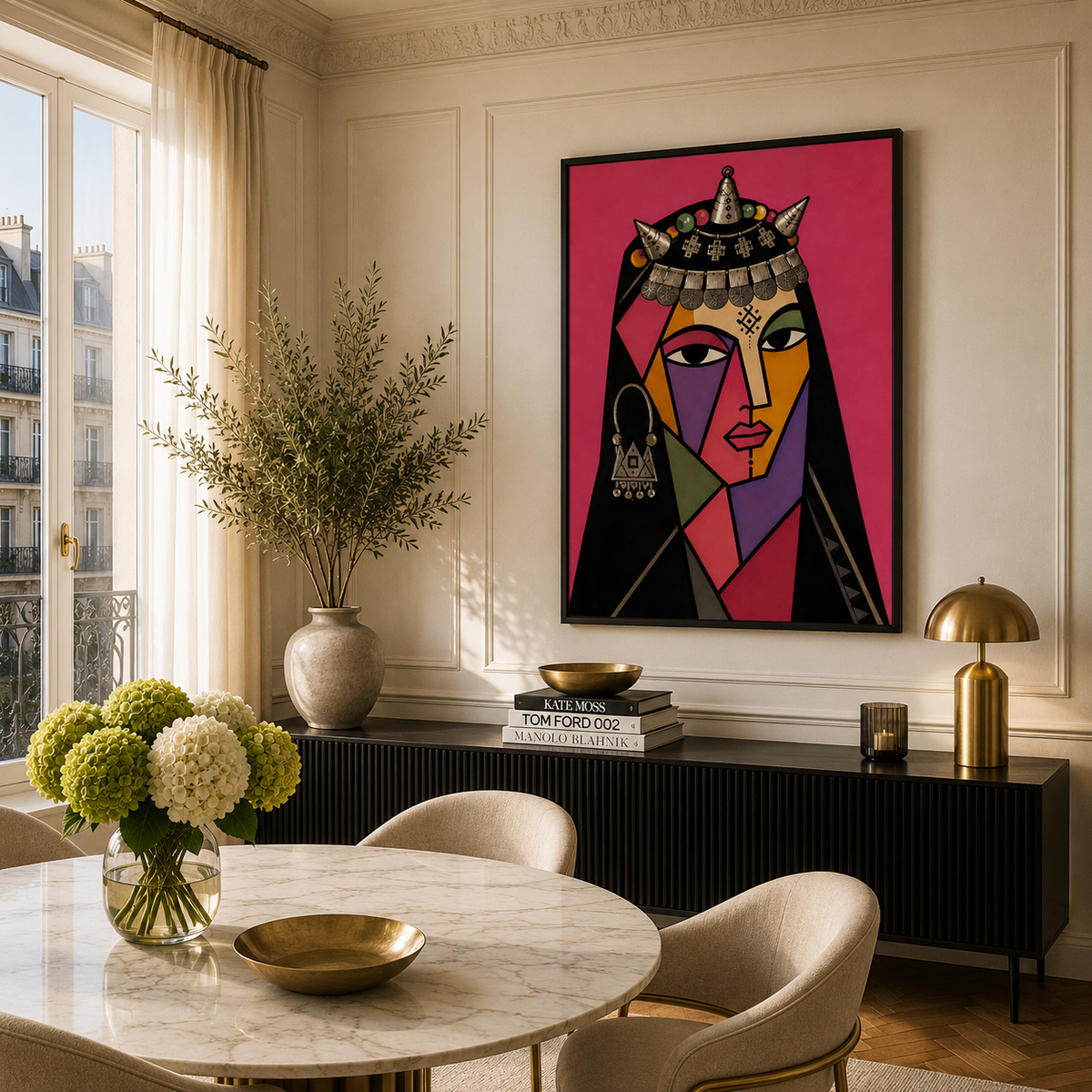 Moroccan Art - Masque Rose