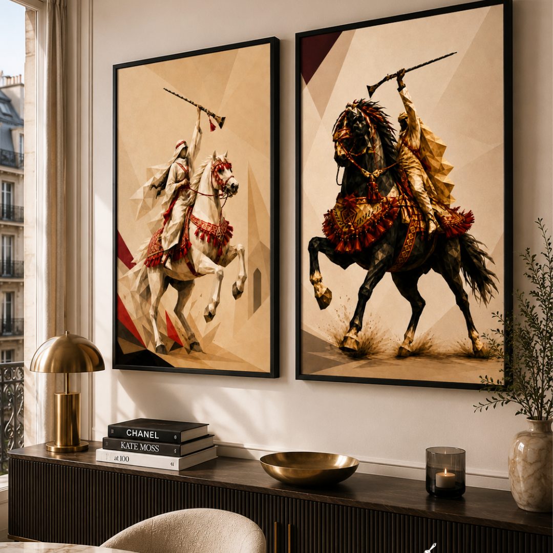 Moroccan Art Duo - Tbourida Dyptique