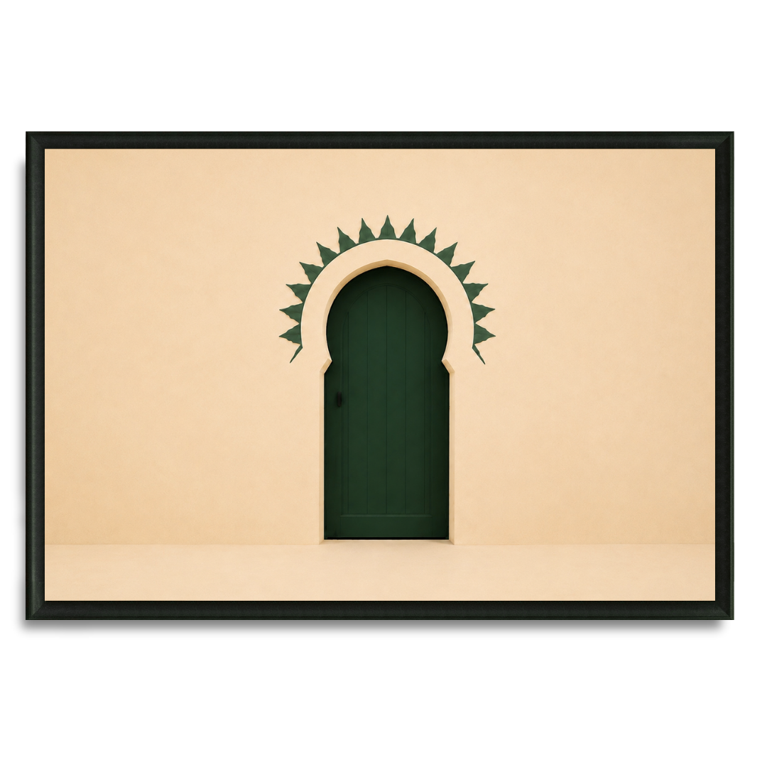 Moroccan Art - porte verte v2