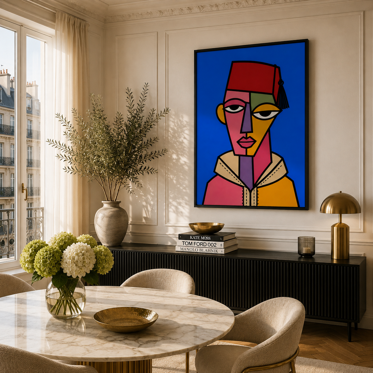 Moroccan Art - Masque Bleu