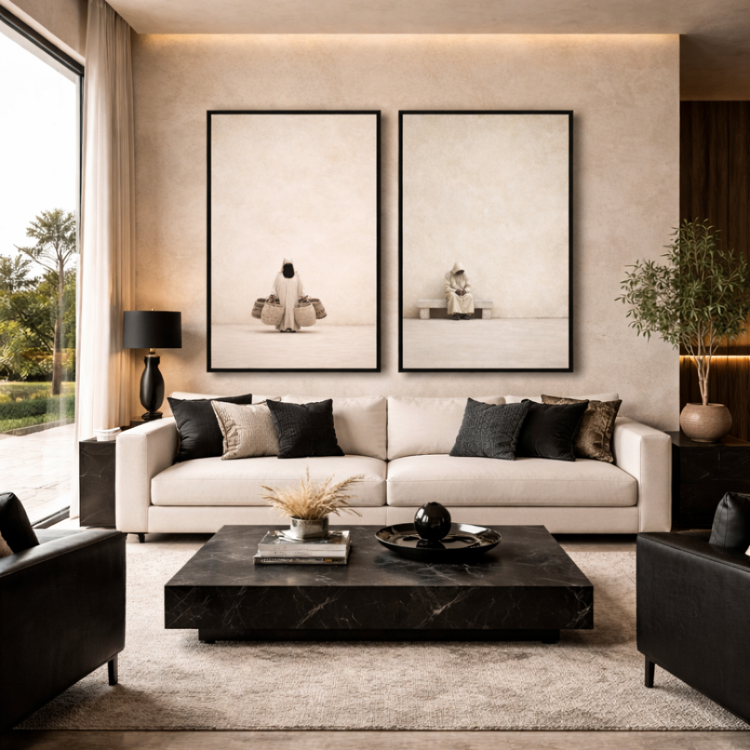 Moroccan Art Duo - - Morocco in Beige