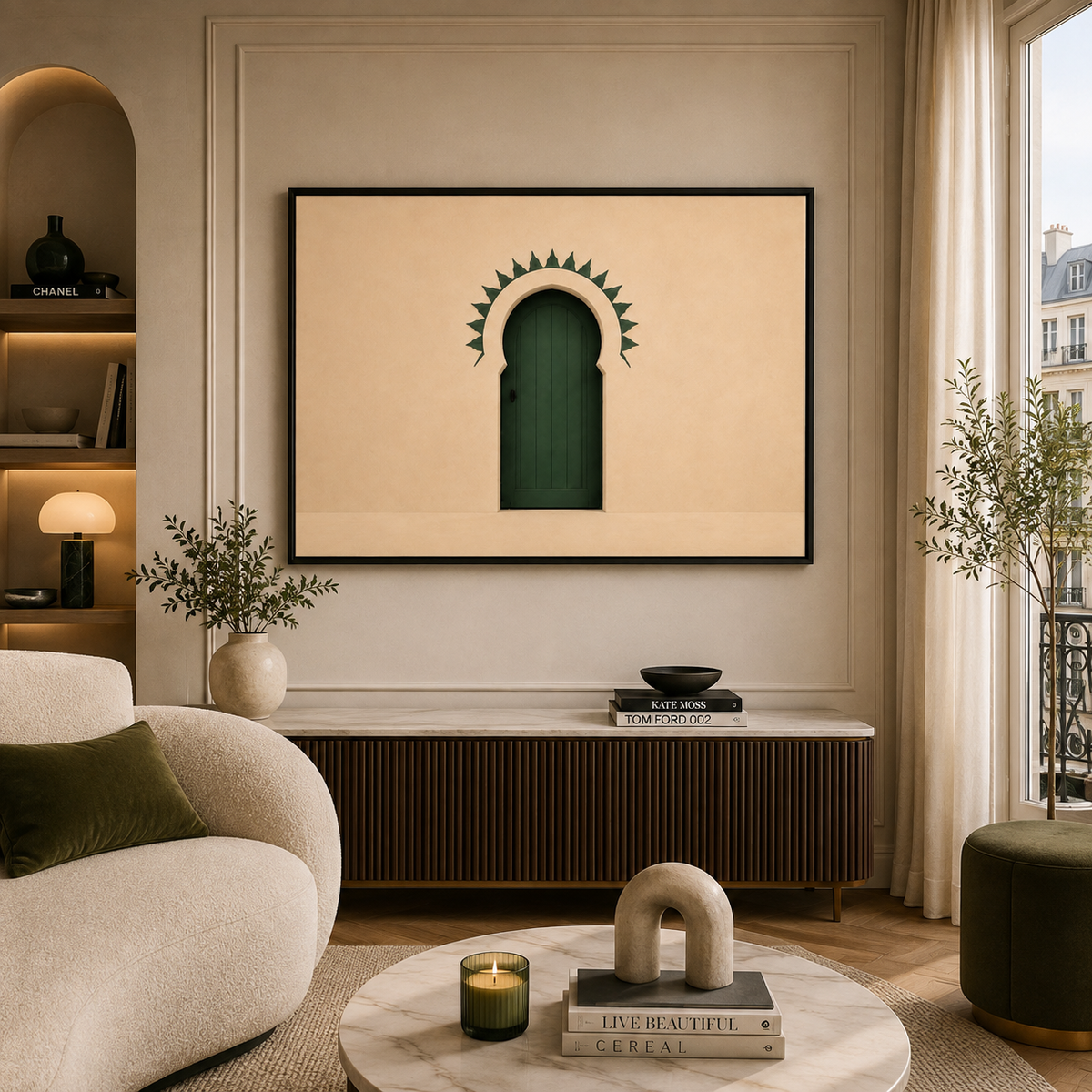 Moroccan Art - porte verte v2